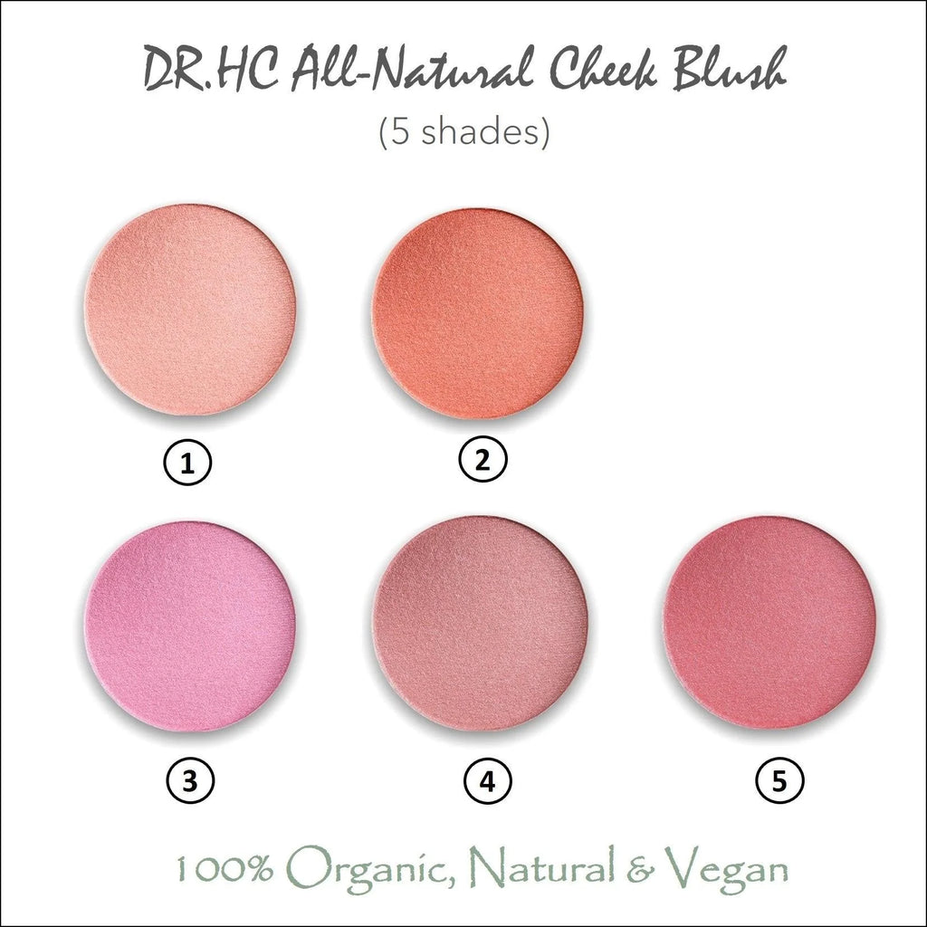 All-Natural Cheek Blush (5 Shades) (5g, 0.18oz.)