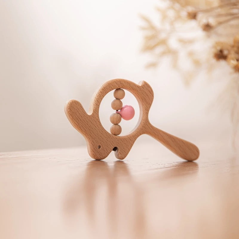 Custom-Made Baby Wooden Rattle