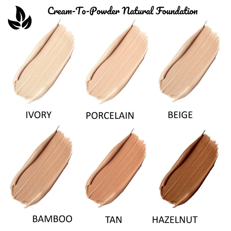 Cream-To-Powder Natural Foundation (BAMBOO) (25g, 0.9oz.) - Private Label Face Makeup - Private Label - ▸PRIVATELABEL, ★Must be VEGAN - DR.HC Cosmetic Lab