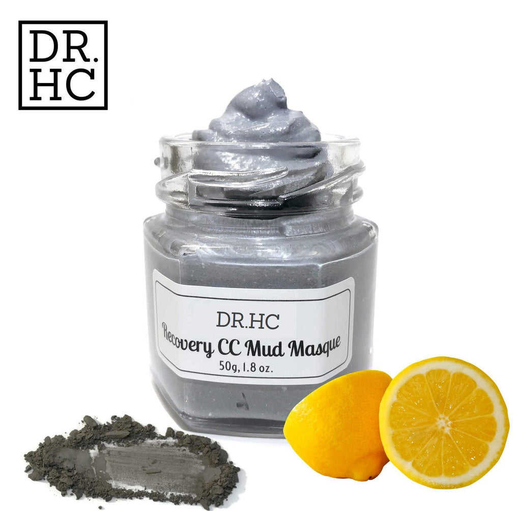 DR.HC Charcoal VitC Mud Mask (50~60g, 1.8~2.1oz) (Exfoliating, Skin brightening, Detoxifying, Pore Shrinking, Anti-black head...)
