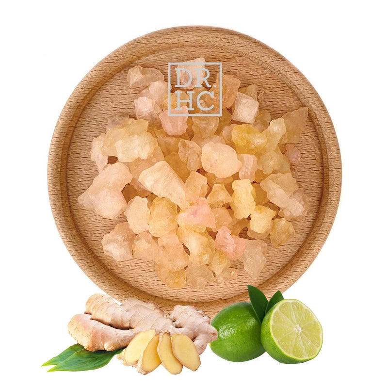DR.HC Ginger Lime - All-Natural Face & Body Aroma Crystals - Steaming Bath Salt - DR.HC - Anti Pollution, Anti Stress, Anti-acne, Anti-aging, Antibacterial, Antioxidant, Aromatherapy, Blackheads Clearing, Detox, Non-comedogenic, Oil Control, Skin Recovery, Skin Revitalizing, Skin Toning, Softening, ▸WHOLESALE, ●All Skin Types, ●Sensitive Skin, ●Skin with Breakouts, ●Super-Dry Skin, ●Super-Oily Skin, ★Good for MEN, ★Good for PREGNANCY, ★Good for SPA, ★Must be GLUTEN-FREE, ★Must be VEGAN - DR.HC Cosmetic Lab