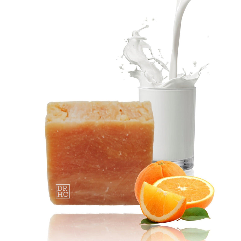 DR.HC All-Natural Skincare Face Soap - Goat Milk Orange (110g, 3.8oz.) (Skin brightening, Anti-aging, Anti-acne, Skin recovery...)
