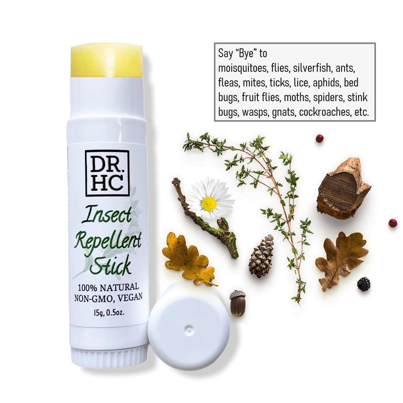 DR.HC Insect Repellent Stick (15g, 0.5oz.) - Personal Care - DR.HC - Anti-aging, Antioxidant, dropship ronen, Insect Repellent, men-body, Moisturizing, Softening, ▸DROPSHIP, ▸WHOLESALE, ●All Skin Types, ●Sensitive Skin, ●Super-Dry Skin, ●Super-Oily Skin, ★Good for BABY, ★Good for MEN, ★Good for PREGNANCY, ★Must be GLUTEN-FREE, ★Must be VEGAN - DR.HC Cosmetic Lab
