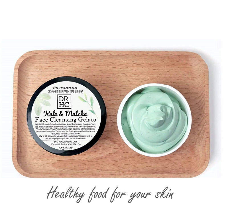 DR.HC Kale & Matcha - Face Cleansing Gelato (60g, 2oz) (Skin brightening, Anti-aging, Anti-inflammatory, Anti-acne...)
