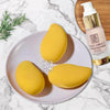DR.HC Mango 3D Makeup Sponge (makeup puff for liquid foundations, loosed & pressed powders...) - Beauty Tool - DR.HC - ▸DROPSHIP, ●All Skin Types, ★Good for PREGNANCY - DR.HC Cosmetic Lab