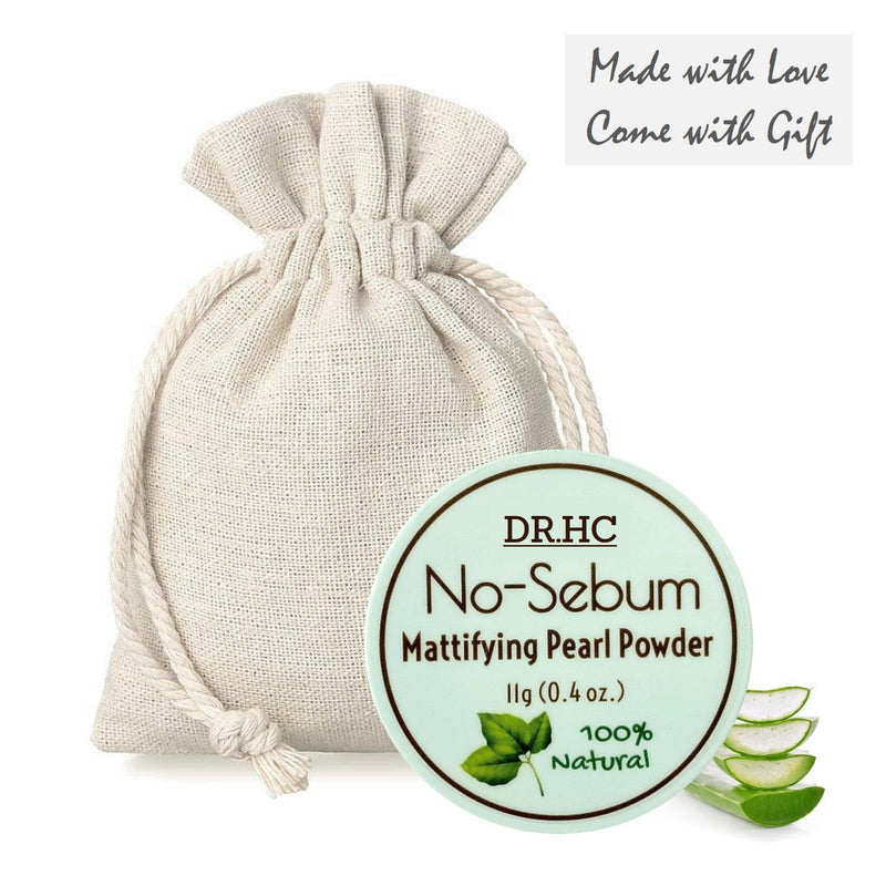 DR.HC No-Sebum Mattifying Pearl Powder (11g, 0.4oz.) (Setting Powder + Skincare Powder) (Skin brightening, Oil balancing, Pore shrinking, Anti-acne...)