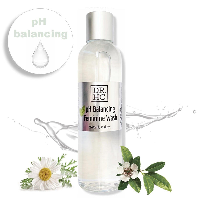DR.HC pH Balancing Feminine Wash (240ml, 8fl.oz.) (pH Balancing, Deodorant, Anti-itching, Anti-dryness, Anti-inflammatory..) - Feminine Hair & Body Wash - DR.HC - Anti Dryness, Anti Inflammatory, Anti-itch, Anti-odor, Antibacterial, dropship ronen, Hydrating, Moisturizing, pH Balancing, ▸DROPSHIP, ▸WHOLESALE, ●All Skin Types, ●Sensitive Skin, ★Good for PREGNANCY, ★Must be GLUTEN-FREE, ★Must be VEGAN - DR.HC Cosmetic Lab
