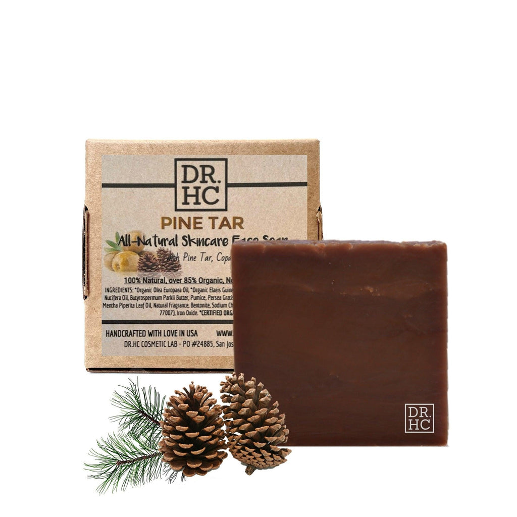 DR.HC All-Natural Skincare Face Soap - Pine Tar (110g, 3.8oz) (Anti-scar, Skin recovery, Anti-aging, Anti-inflammatory...)