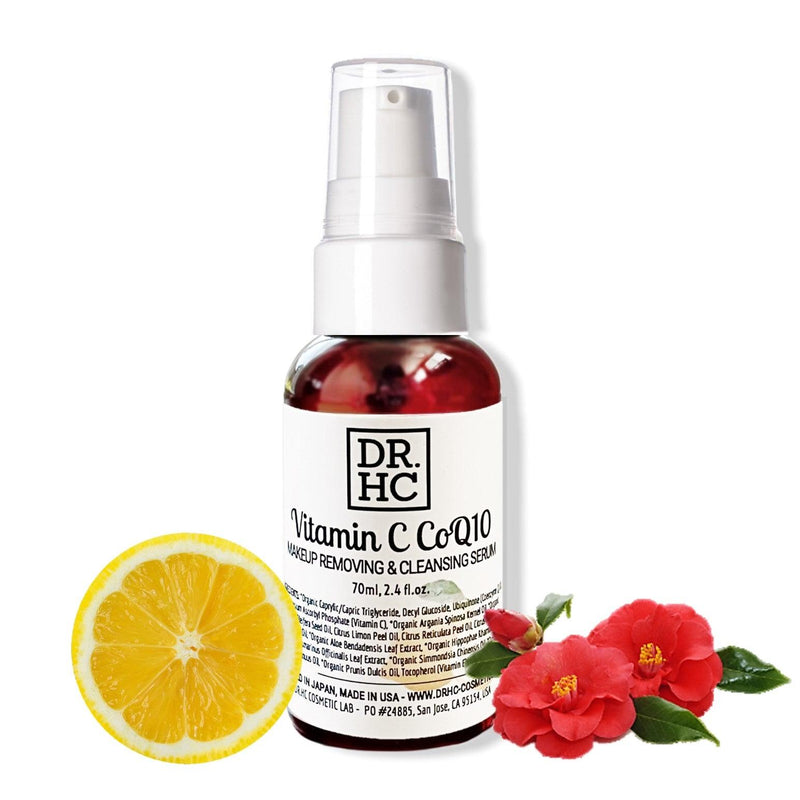 DR.HC Vitamin C CoQ10 Makeup Removing & Cleansing Serum (70ml, 2.4 fl.oz.) (Firming, Skin toning, Anti-aging, Anti-inflammatory...)