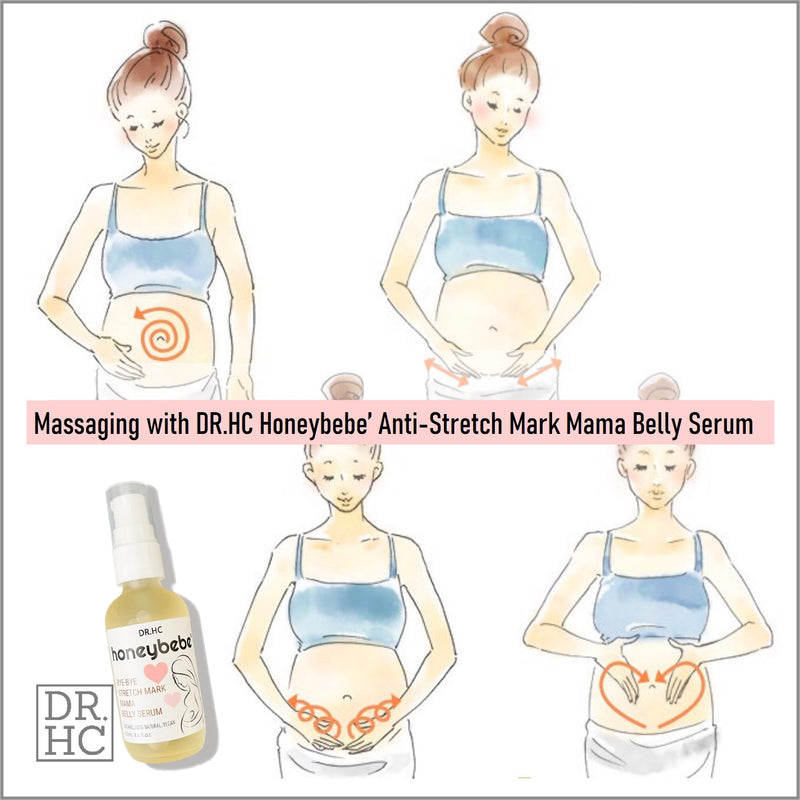 DR.HC Honeybebe' Bye-Bye Stretch Mark Mama Belly Serum (100% Organic, Natural & Vegan) (70ml, 2.4 fl.oz.) (Stretch Mark Prevention & Removal)