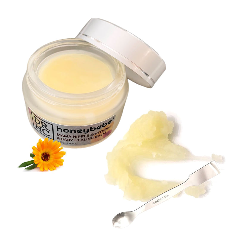 DR.HC Honeybebe’ Mama Nipple Soothing & Baby Healing Balm (100% Organic, Natural & Vegan) (40g, 1.4 oz.)