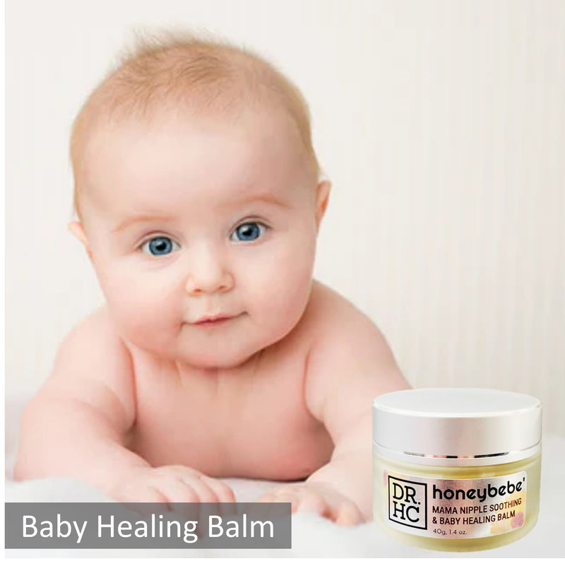 DR.HC Honeybebe’ Mama Nipple Soothing & Baby Healing Balm (100% Organic, Natural & Vegan) (40g, 1.4 oz.)