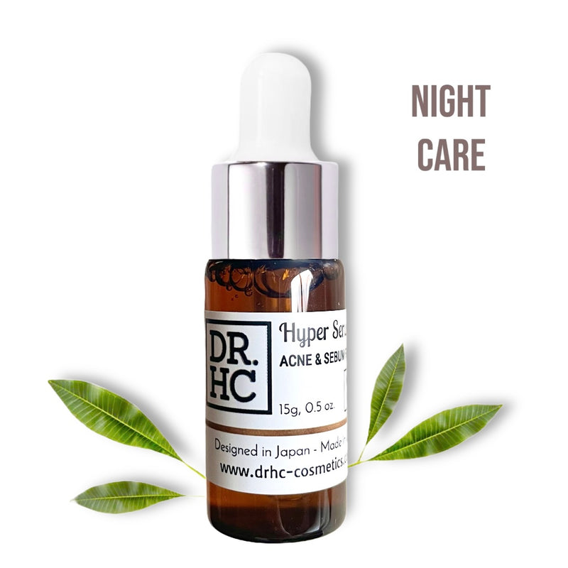 DR.HC Hyper Serum - Acne & Sebum Fighting - NIGHT CARE (15g, 0.5oz.) (Anti-acne, Anti-scar, Anti-blemish, Oil-balancing, Exfoliating...)